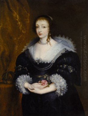 Portret van koningin henrietta maria