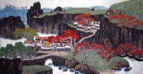 Oude berg, esdoorn - Chinees schilderij