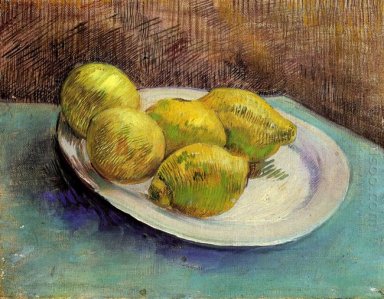 Still Life With Lemons On A Plate 1887