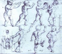 putti dancing and making music 1495