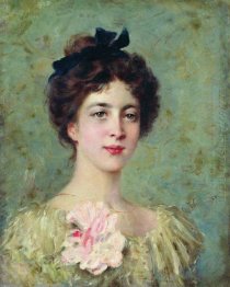 Portrait Of The Young Lady With Pink Bow