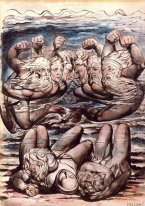 Ilustração Para Dante S Divina Comédia, Inferno - pintura a óleo