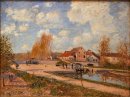 der Bourgogne Schleuse moret Frühjahr 1882