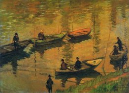 Anglers On The Seine At Poissy