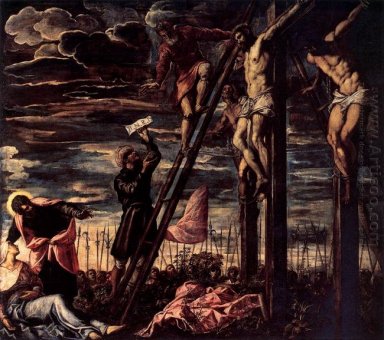 De kruisiging van Christus 1568