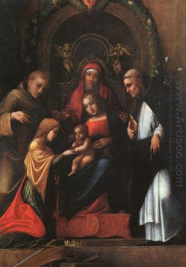 Den Mystic Marriage Of St Catherine 1515