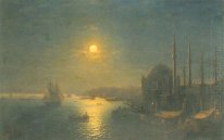 Lune vue sur le Bosphore 1884