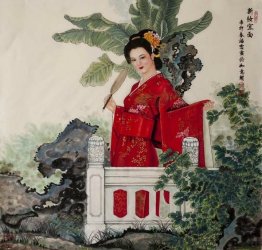 Beautiful lady-Chinese Painting