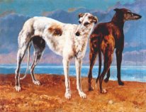 Greyhounds Of Comte De Choiseul 1866