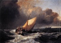 Bateaux hollandais dans une tempête 1801