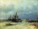 Fuyant la tempête 1872