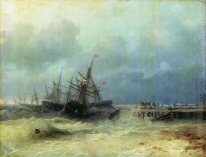Fuyant la tempête 1872