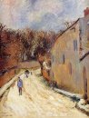 Osny rue de Pontoise hiver 1883