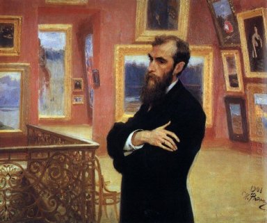 Retrato de Pavel Tretyakov fundador de la Galería Tretyakov 190