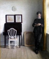 Interior with Young Man Reading