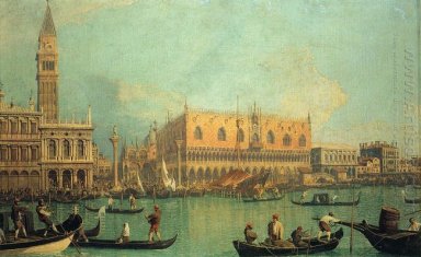 De doge s palace met de piazza di san marco 1735