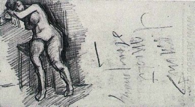 Mujer desnuda sentada 1886