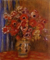 Vase Of Tulips And Anemones