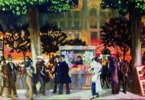 Paris Boulevard At Night 1913