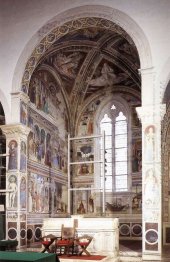 View Of The Apsidal Chapel Of Sant Agostino Cycle Of St Augustin