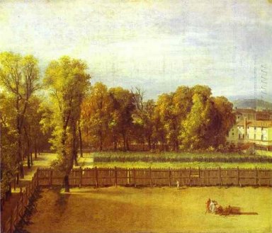 Vista sui giardini di Lussemburgo di Parigi 1794