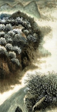 Berg-und Bäume - Chinesische Malerei