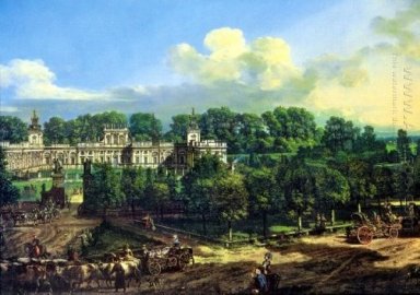 Wilanów Palace visto da entrada 1776