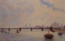 Charing Cross de Londres del puente 1890