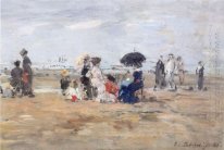 Trouville Scene On The Beach