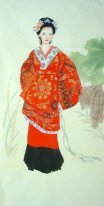 Belle peinture Lady-chinois