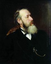 Retrato del arte crítico Vladimir Stasov 1873