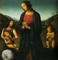 Vergine con il Bambino di San Giovanni e un angelo Madonna Del S