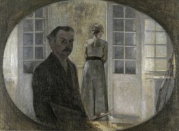 Double portrait of the artist and his wife seen through a mirror