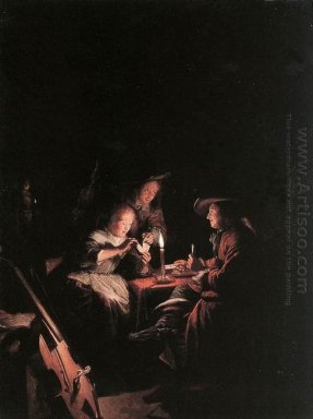 Joueurs de cartes à Candlelight