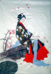 Beautiful Lady - Chinese Painting