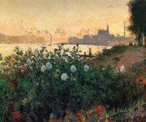 Argenteuil Flowers By The Riverbank