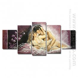 Hand-painted People Oil Painting - Set of 5