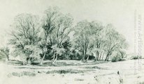 Arbres dans le champ Bratsevo 1866