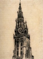 The Spire av kyrkan Our Lady 1885