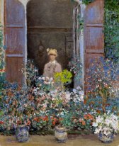 Camille Monet At The Window Argentuile