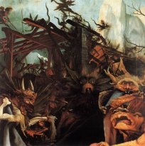 La tentación de St Anthony Detalle 1515 1