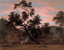 A corroboree of natives in Mills Plains