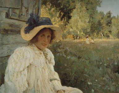 Summertime Retrato de Olga Serova 1895