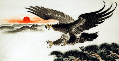 Eagle - Pittura cinese