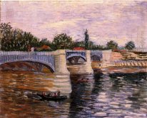 The Seine With The Pont De La Grande Jette 1887