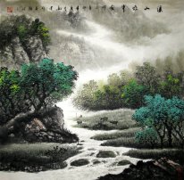 Tree, River - Chinese Painting