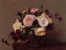Розы и клематисы 1883