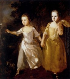 The Painter S Daughters Chasing A Butterfly 1759