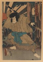 The Kabuki Aktor Kawaharazaki Gonjuro Sebagai Kagekiyo