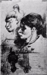 Sketches Of Heads 1884